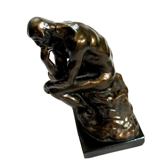 "The Thinker" by Auguste Rodin Sculpture Statue - Alva 1993 - Vintage 6.5" h - Picture 5 of 8